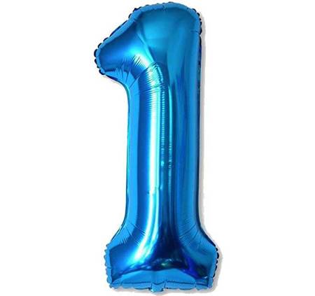 Balloon Foil Number "1" Dark Blue (100cm.)