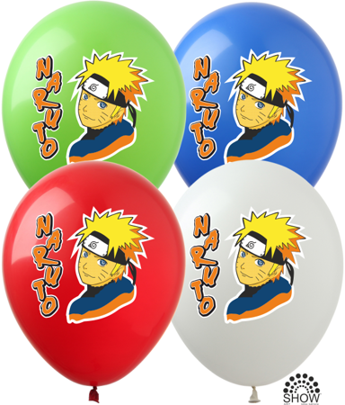 Balloons 12" with print "Naruto" (10 pcs.)