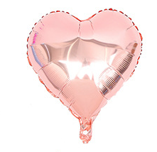 Foil balloon Heart, RoseGold 18" (45cm.)