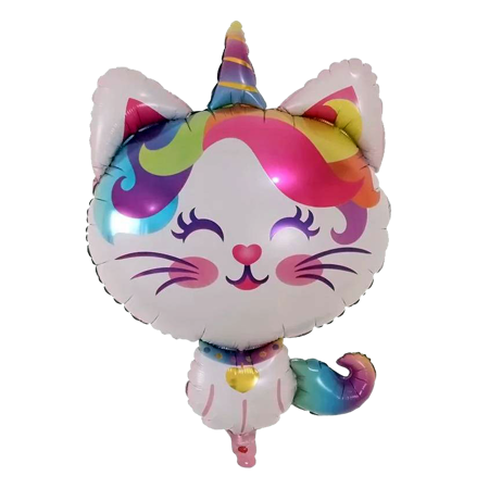Balon Foliowy Kotek Jednorożec (51cm*84cm)