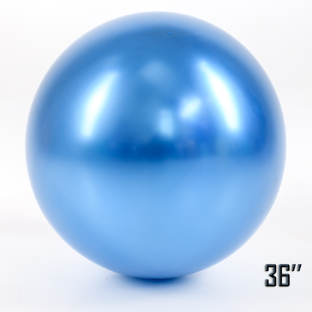 Balon Gigant  36" CHROME, Niebieski (1 szt.)