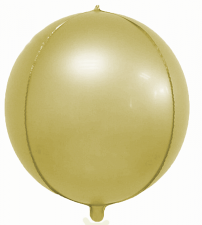 Balon foliowy 4D Złoty Matowy 18" (45cm.)